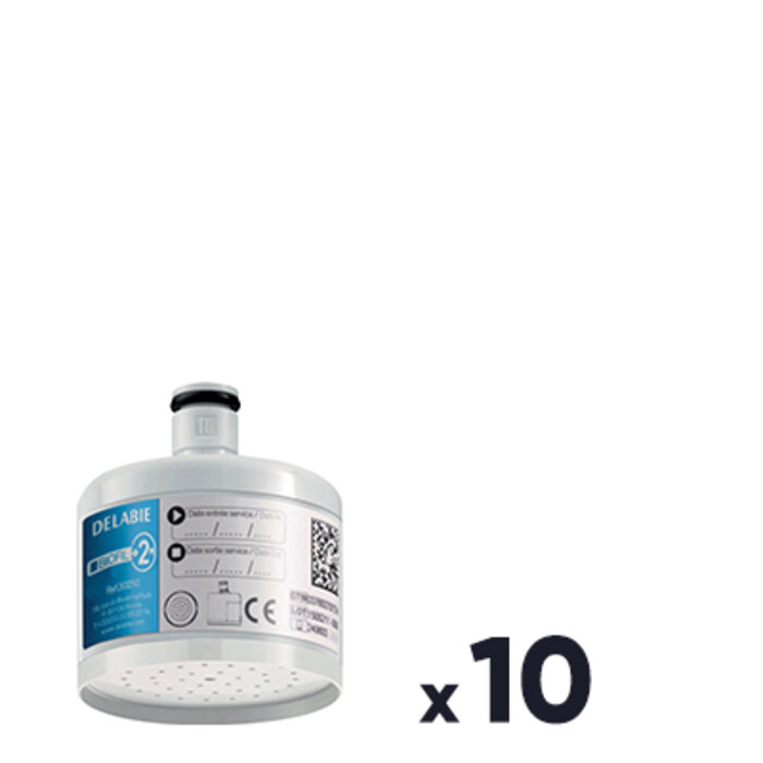 Lot de 10 filtres robinet et douche murale - BIOFIL - 2mois - Jet douche-1