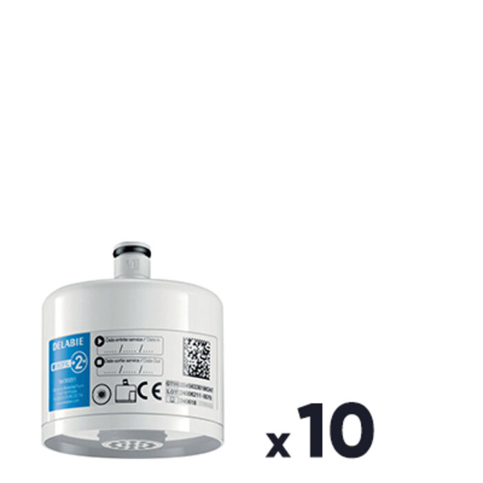 Lot de 10 filtres robinet et douche murale - BIOFIL - 2mois - Jet droit-1