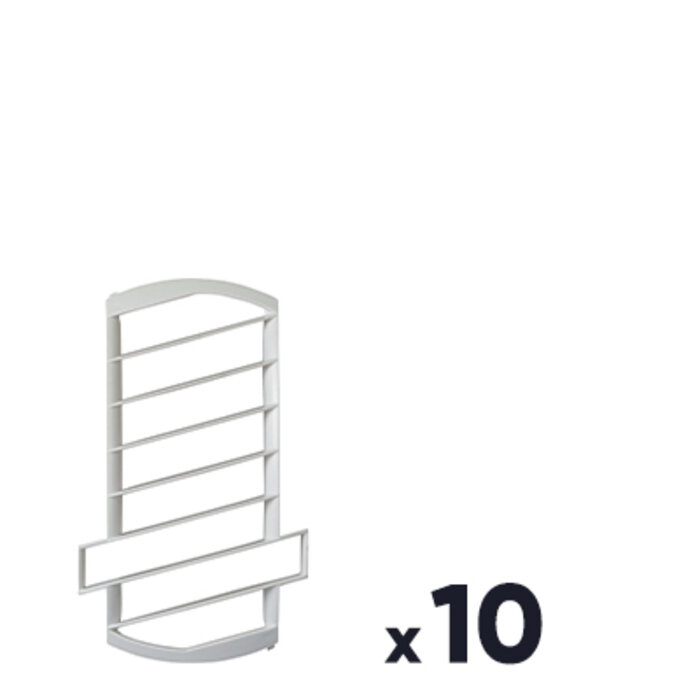 Lot de 10 grilles - Bap'Color - Aldes - Blanc-1