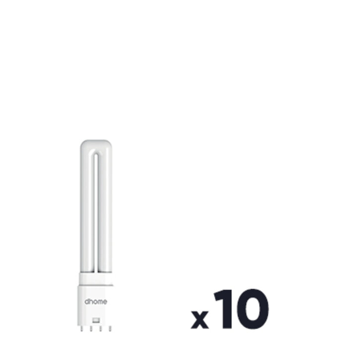 Lot de 10 ampoules LED PL-L - Dhome - 2G11