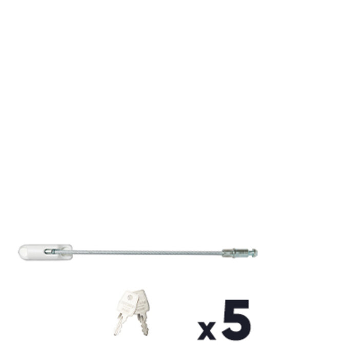 Lot de 5 entrebâilleurs - Socona - Styl'Air - Pour fenêtre - Blanc-1