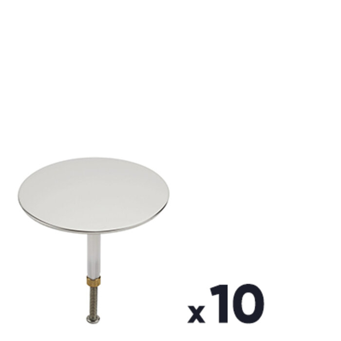 Lot de 10 clapets de vidage de baignoire - VALENTIN-1
