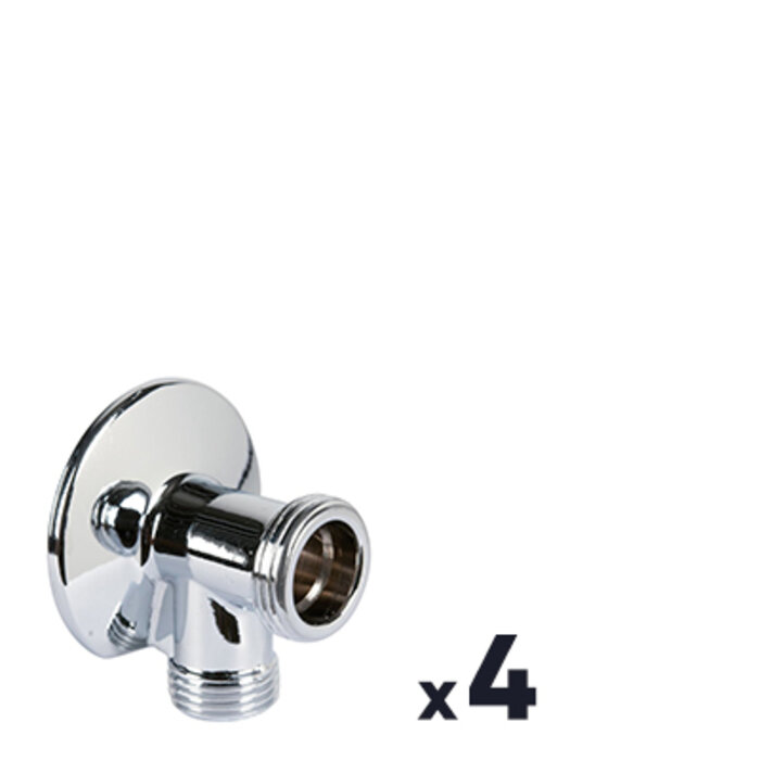 Lot de 4 appliques murales - sortie M 3/4" - arrivée M 1/2"-1