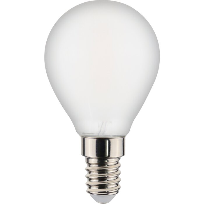 Ampoule LED sphérique à filament – DHOME – E14 – 2,2 W – 470 lm – 2700 K – Dépolie – Classe A-1
