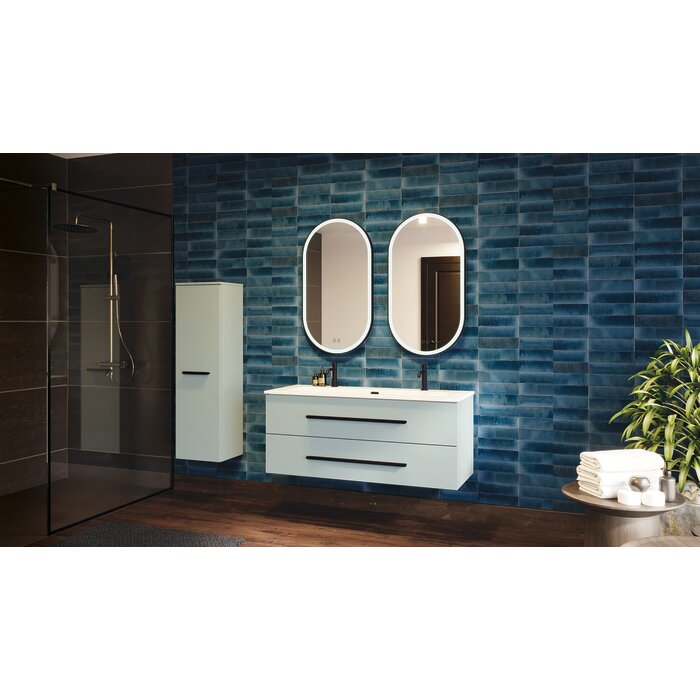Miroir ovale - Oblong - DECOTEC - LED - 50 x 90 cm-3