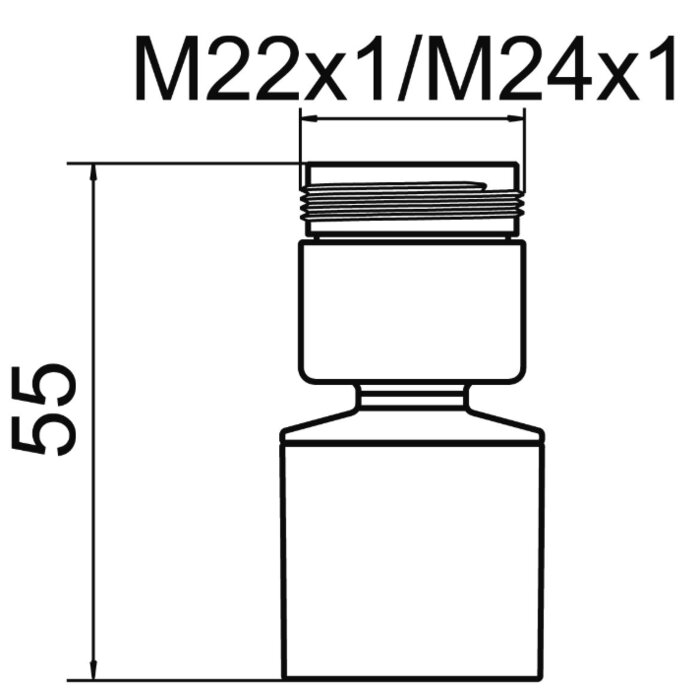 Aérateur - Dual Stream PCA DC - NEOPERL - Avec rotule - Débit 5,7 l/min-1