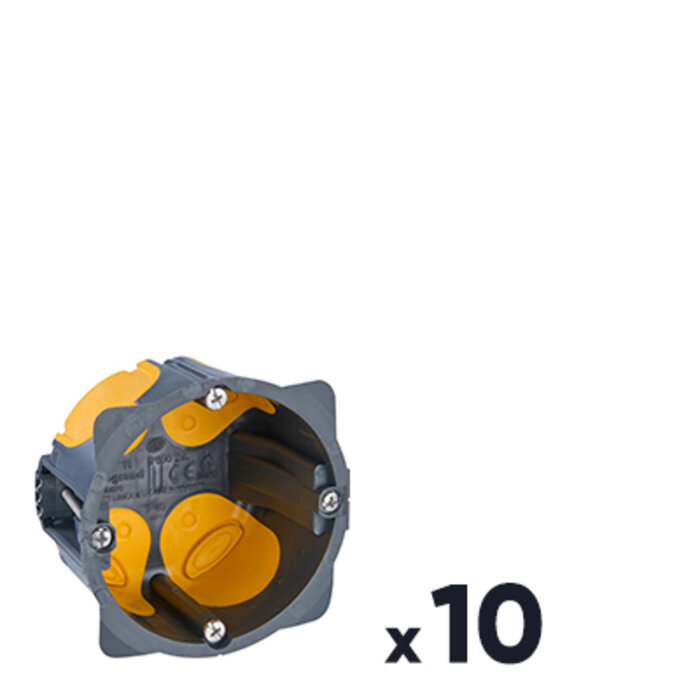 Boite d'encastrement -  LEGRAND - Eco Batibox - 1 poste - Profondeur 40 mm - Vendu par 10