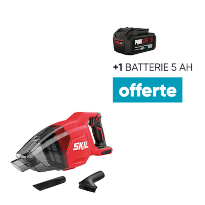 Aspirateur à main sans fil – SKIL – 20V Max – Bac 550 ml + 1 batterie 5Ah OFFERTE-1