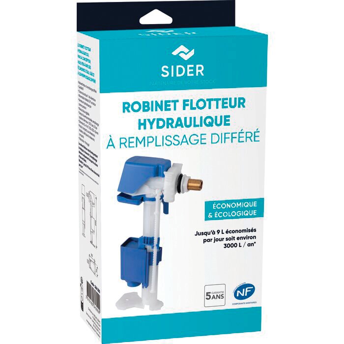 Robinet flotteur - SIDER - Rob'Control - Hydraulique - Remplissage différé - Lot de 4 + 1 OFFERT-6