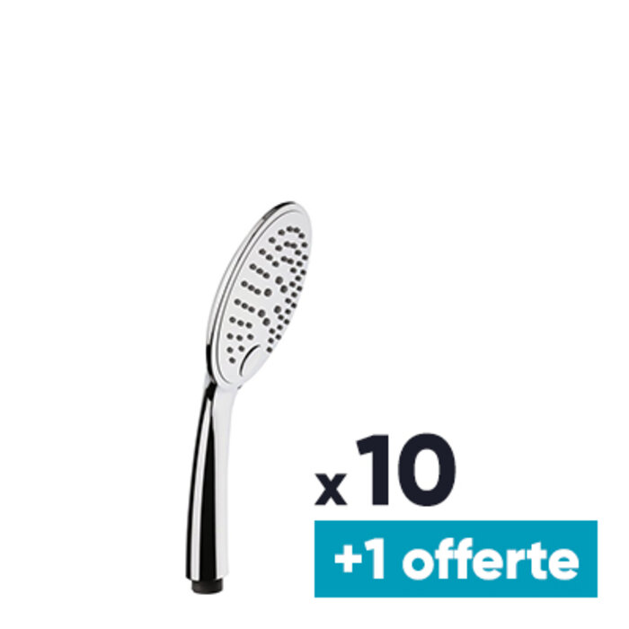 Douchette - ODYSSEA - Minéral 120 - 3 jets - Chromé - Lot de 10 + 1 OFFERT-1