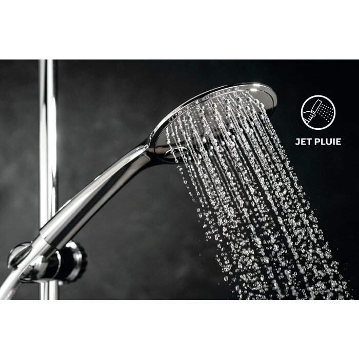 Douchette - ODYSSEA - Minéral 120 - 3 jets - Chromé - Lot de 10 + 1 OFFERT-2