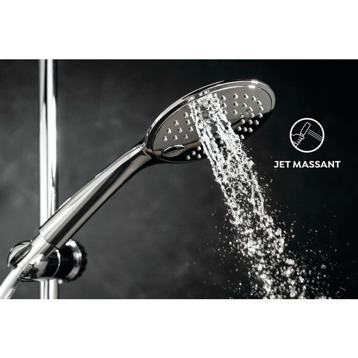 Douchette - ODYSSEA - Minéral 120 - 3 jets - Chromé - Lot de 10 + 1 OFFERT-3