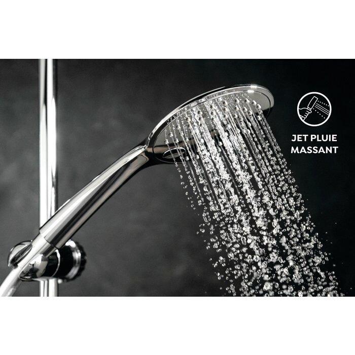 Douchette - ODYSSEA - Minéral 120 - 3 jets - Chromé - Lot de 10 + 1 OFFERT-4