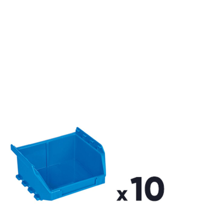 Bac de rangement - TOOD - A bec - Bleu - 23,1 L - Lot de 5-1