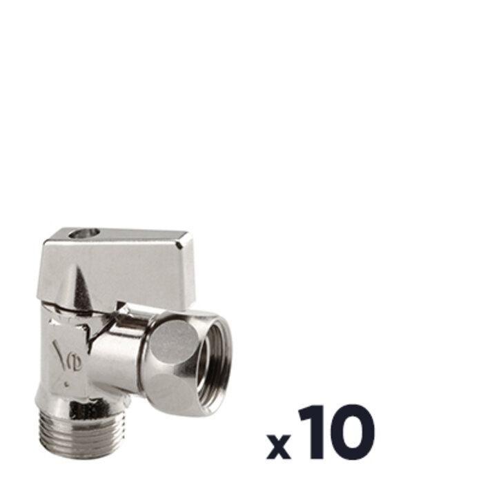 Robinet d'arrêt 1/4 de tour - SFERACO - M3/8" - Vendu par 10