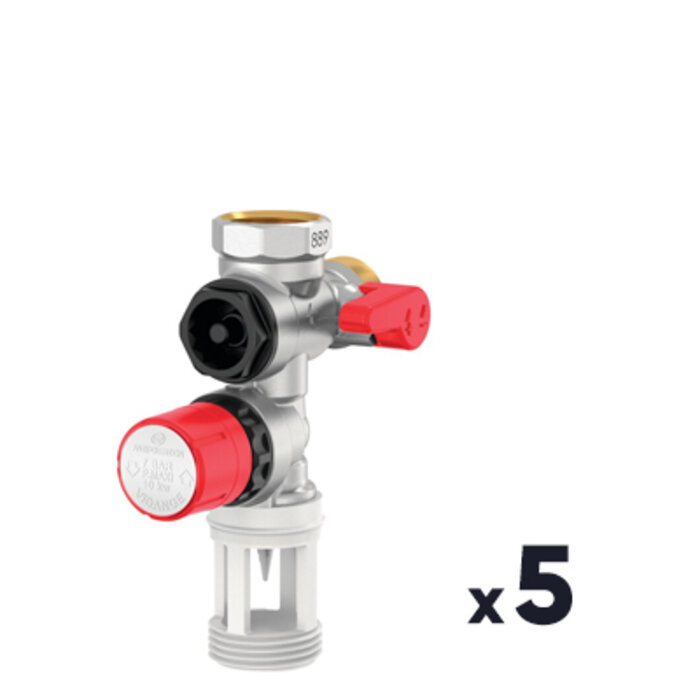 Groupe de sécurité droit 889 - COMAP - 3/4" - Laiton DZR - Vendu par 5-1