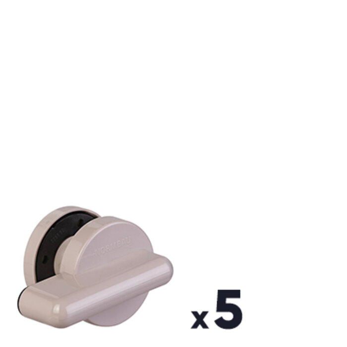 Lot de 5 verrous de porte de vestiaire – NORMBAU – NY.TWR 840.01 – Nylon-1