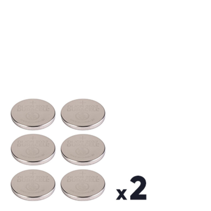 Lot de 2 blisters de 6 piles bouton lithium – DURACELL – CR2032 – 3 V-1