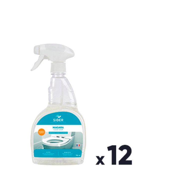 Lot de 12 désodorisants New Niagara – CleanSid – SIDER – Menthe eucalyptus – 750 ml-1
