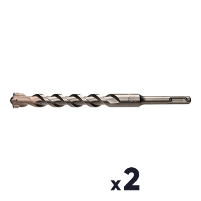 Lot de 2 forets béton - SCID - 4 taillants -  SDS+ - L.110 mm-1