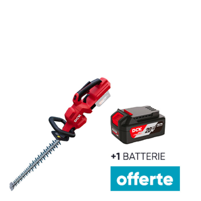 Taille-haie Brushless – DCK – 20 V – 550 mm – + Batterie 20 V 4,0 Ah OFFERTE-1
