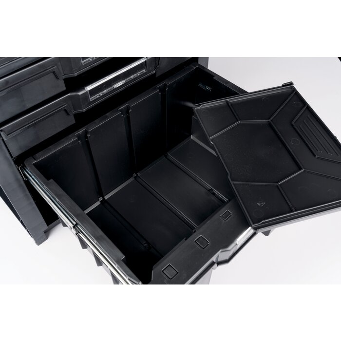 Coffret empilable sur roues - SIDER - Cassius - 3 Tiroirs - 490x440x660mm-10
