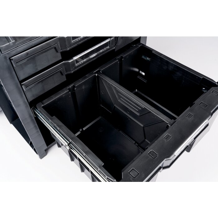 Coffret empilable sur roues - SIDER - Cassius - 3 Tiroirs - 490x440x660mm-9