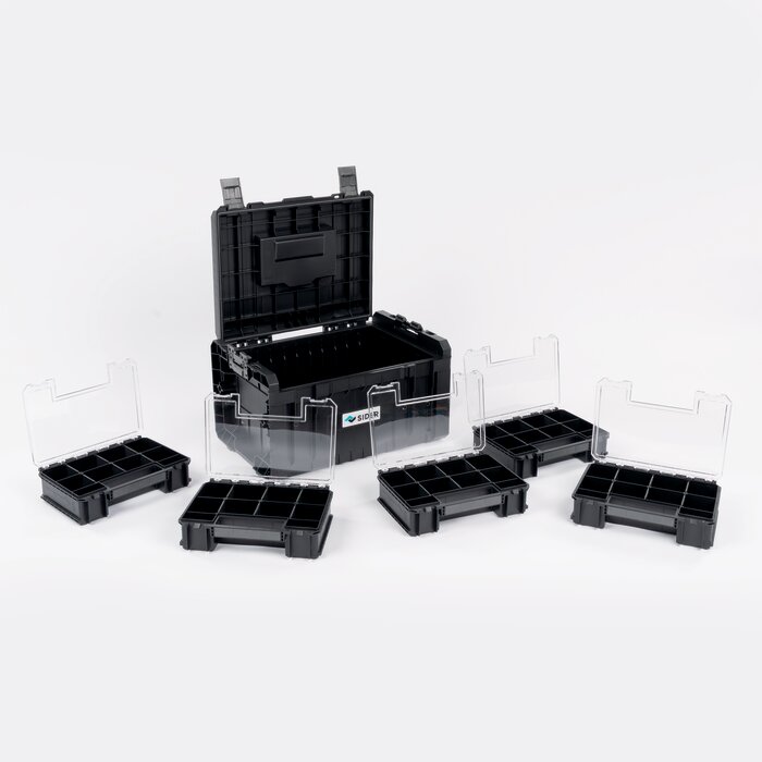 Caisse avec 5 organiseur - SIDER - Cassius - 450x334x240mm
