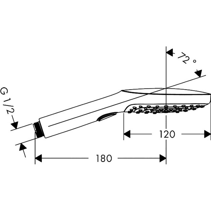 Douchette à main - HANSGROHE - Raindance Select E - Débit de 14,4 l/min - 3 jets-1