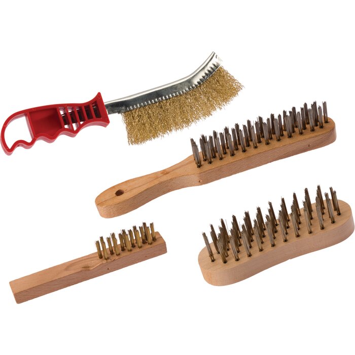 Lot de 4 brosses - SCID - Fils acier laitonnés -2