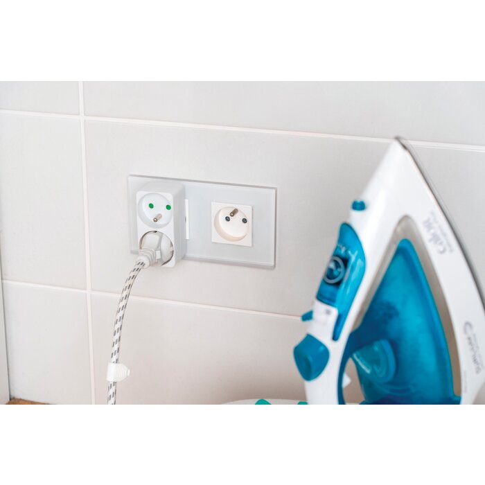 Fiche multiprise - Biplite - Dhome - 2 x 2P+T - 16 A - Blanc-4