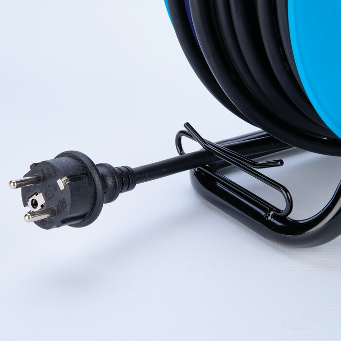 Enrouleur professionnel - Dhome - 4 prises 2P+T avec clapet - Câble H07 RN-F 3G1,5 mm²-4