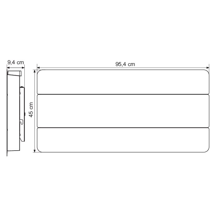 Radiateur bloc aluminium - VARMA - Gryta - Blanc-1