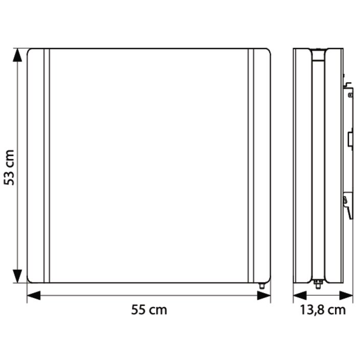 Radiateur à inertie sèche - Ørsta - Varma - Corps Acier - Cœur de chauffe céramique-1