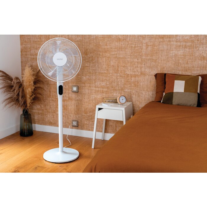 Ventilateur sur pied silencieux - Silenzio - VARMA - Ø 40 cm - H. max 130 cm - 35 W - 12 vitesses - Blanc-20
