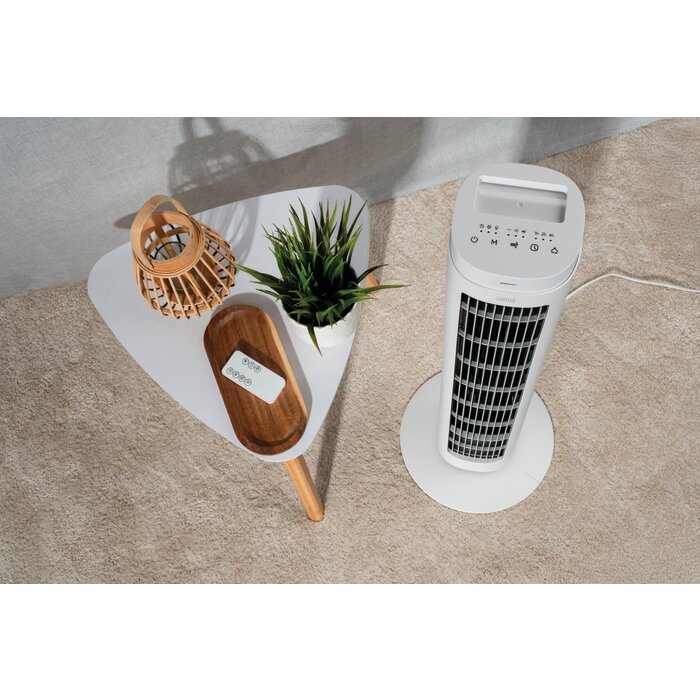 Ventilateur tour oscillante - Eika - Varma - H. 76 cm - 50 W - Avec minuterie - Avec Télécommande-6