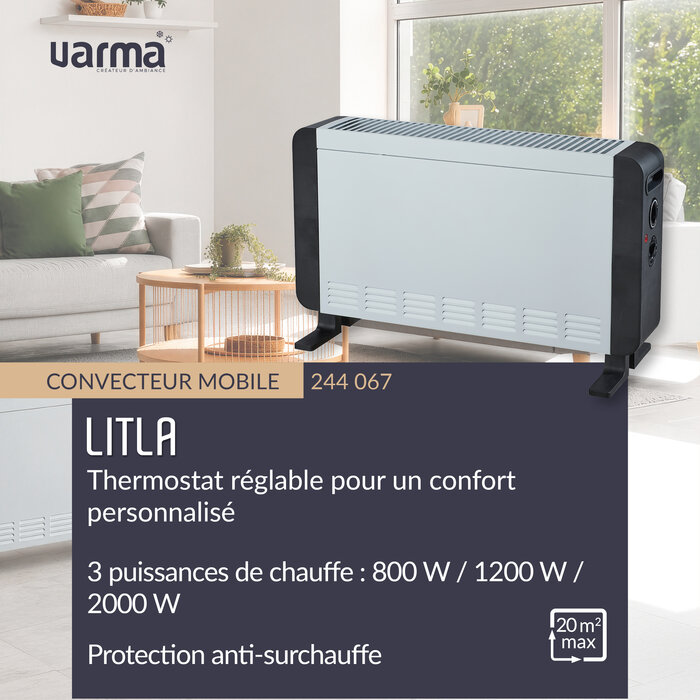 Convecteur mobile - Litla - Varma - 2000 W-3