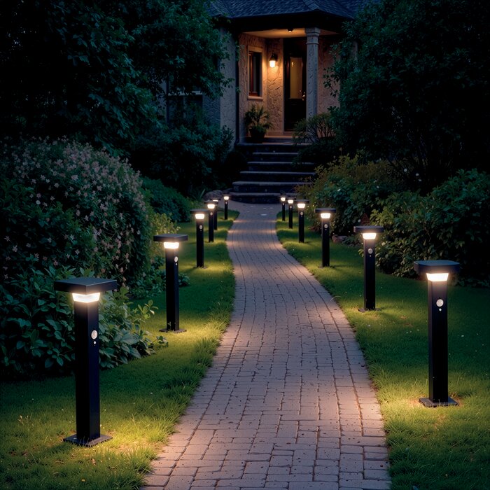 Borne LED solaire de jardin - Lodia - Dhome - H. 50 cm - 600 lm - 3000 K - à détection-8