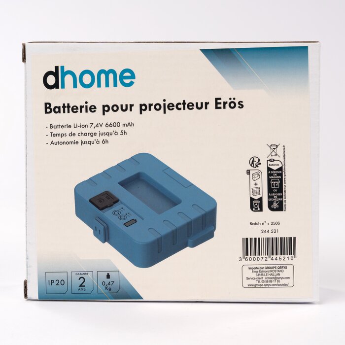 Batterie Li-ion pour projecteur LED Erös - 7.4 V - 6600 mAh-4