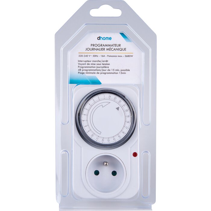 Prise programmable journalière - Dhome-3