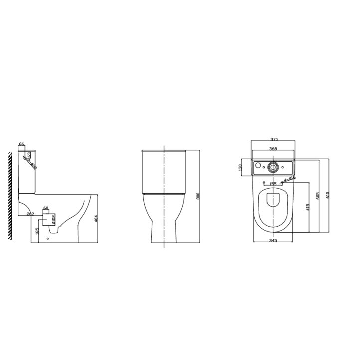 Pack WC - SIDER - Sans bride - Caréné céramique -1