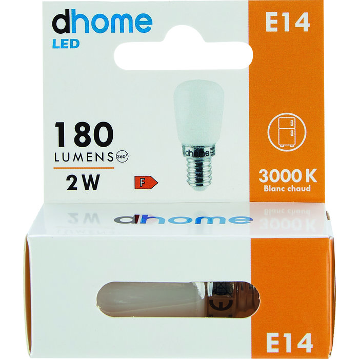 Ampoule LED frigo - Dhome - E14 - 2 W - 180 lm - 3000 K-2