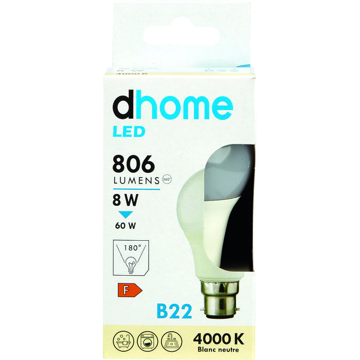 Ampoule LED standard - Dhome - B22 - Boite-4