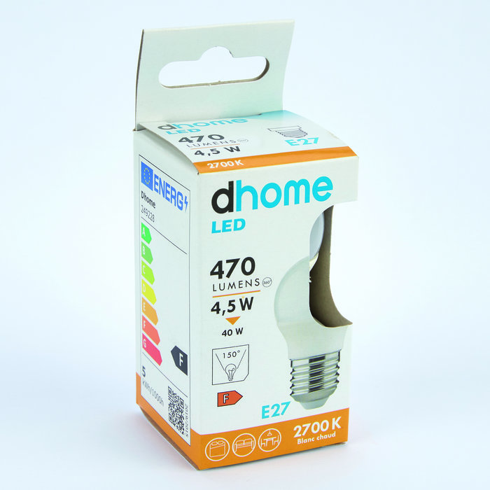 Ampoule LED sphérique - Dhome - E27-4