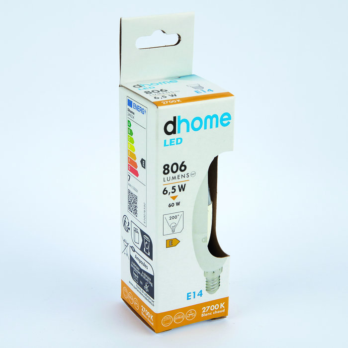 Ampoule LED flamme - Dhome - E14 - Boite-2