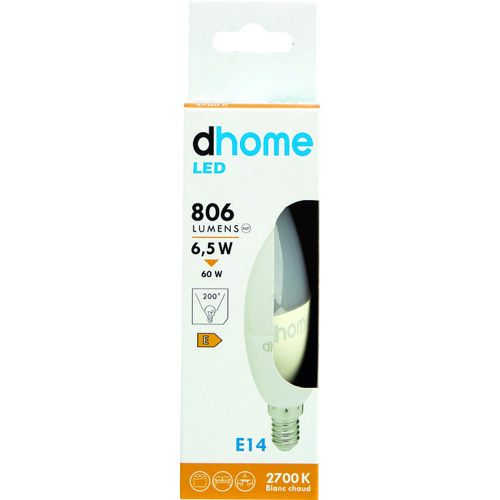 Ampoule LED flamme - Dhome - E14 - Boite-3