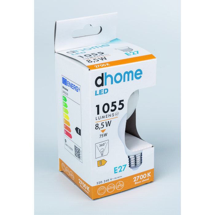 Ampoule LED standard à filament - E27 - Dépolie - Boite-2