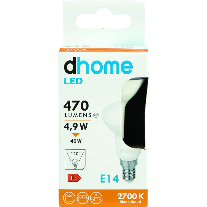 Ampoule LED réflecteur - R50 - Dhome - E14 - 5 W - 470 lm - 2700 K - Boite-3