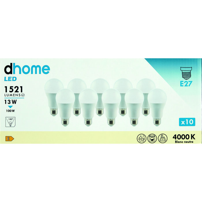 Ampoule LED standard - DHOME - E27 - Vendu par 10-3