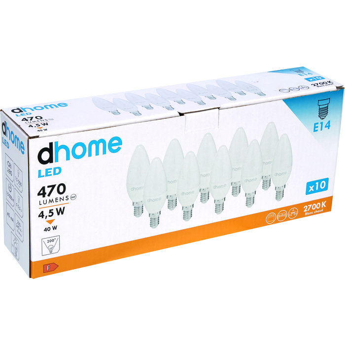 Ampoule LED flamme - Dhome - E14 - Vendu par 10 - Boite-3